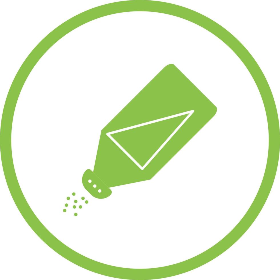 Beautiful Salt Bottle Glyph Vector Icon