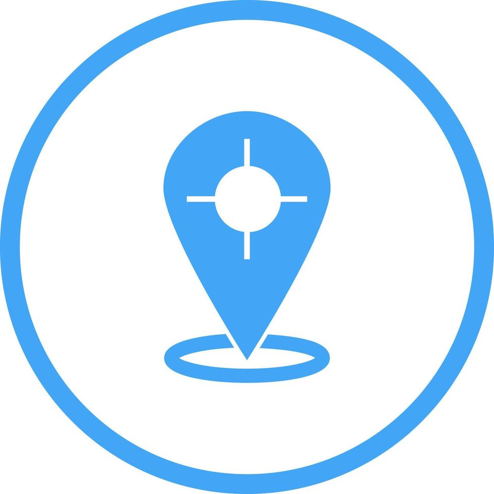 Beautiful Track Location Glyph Vector Icon