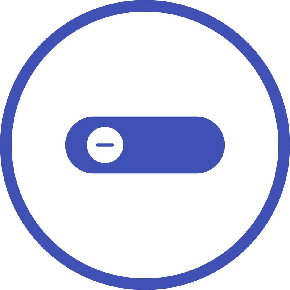 Beautiful Slide Button Glyph Vector Icon