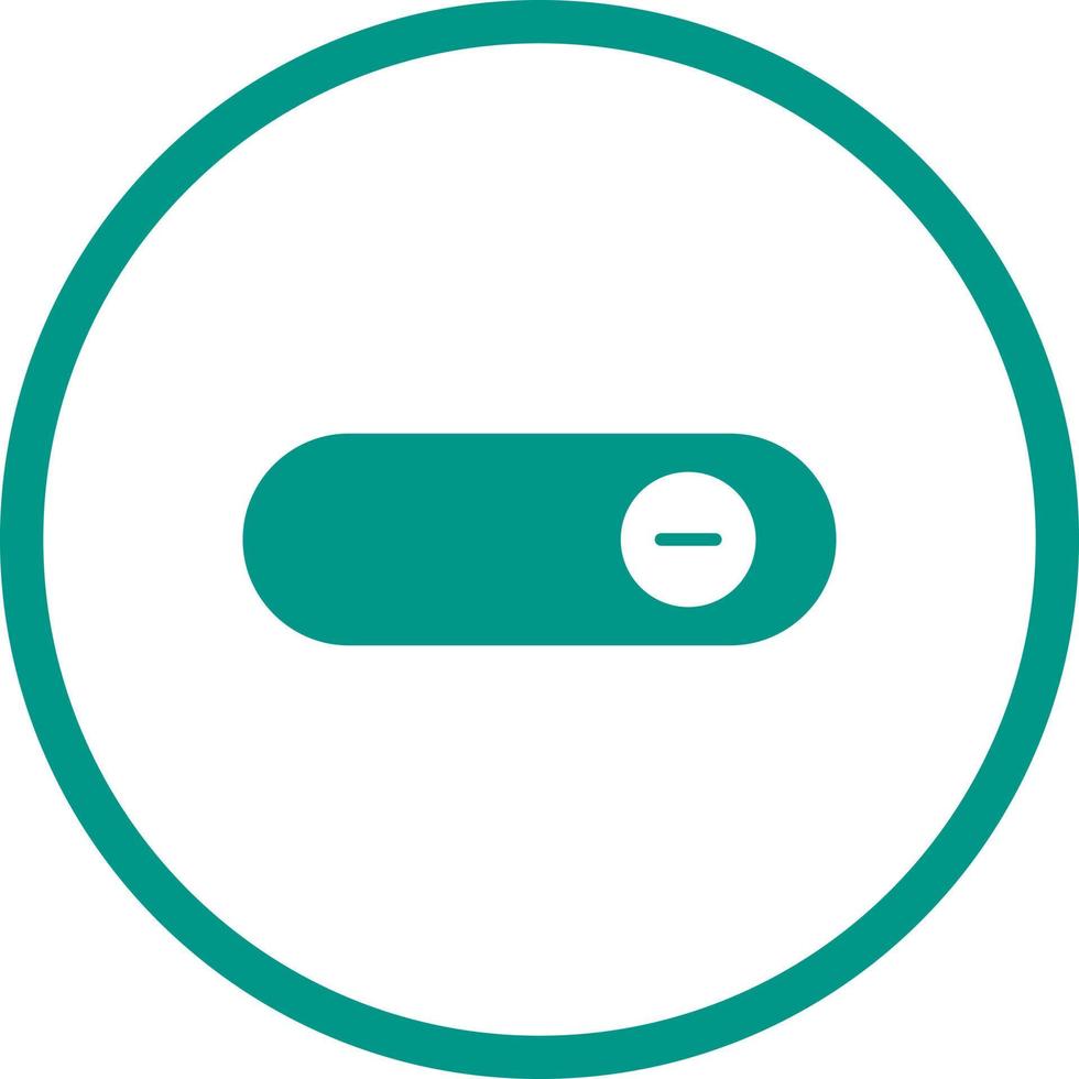 Beautiful Slide button Glyph Vector Icon