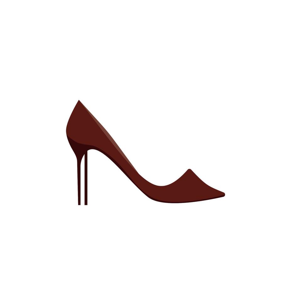 zapatos de mujer aislados en la ilustración de moda de fondo blanco vector