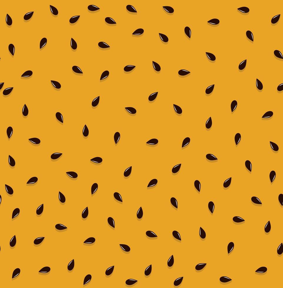 Sesame seeds on fresh yummy bread bun, seamless pattern. Repeating vector background.