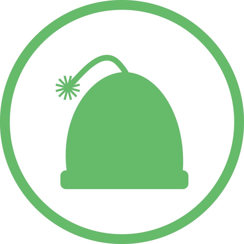Beautiful Warm Cap Glyph Vector Icon