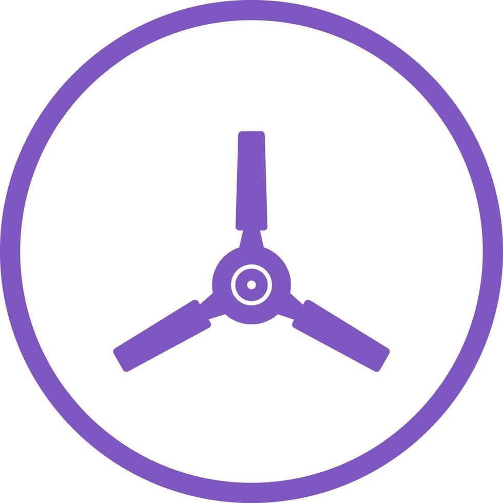 Beautiful Fan Glyph Vector Icon