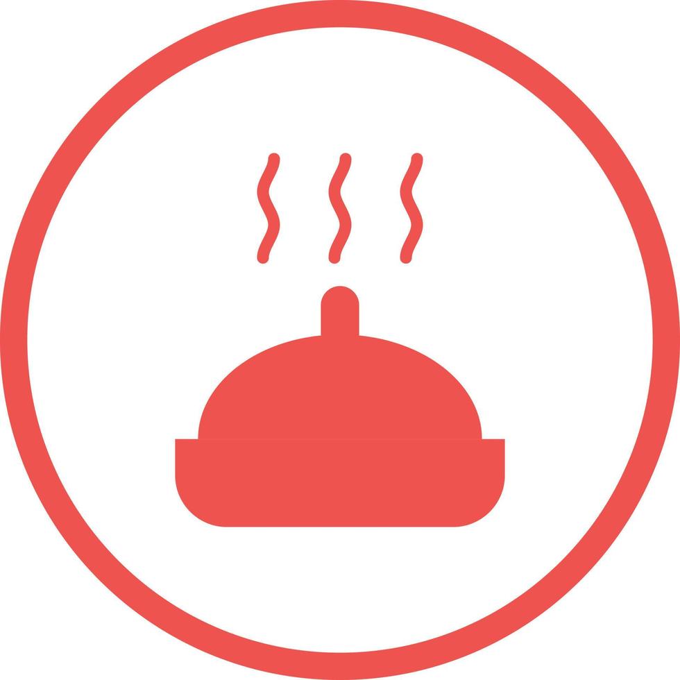 Beautiful Hot Food Glyph Vector Icon