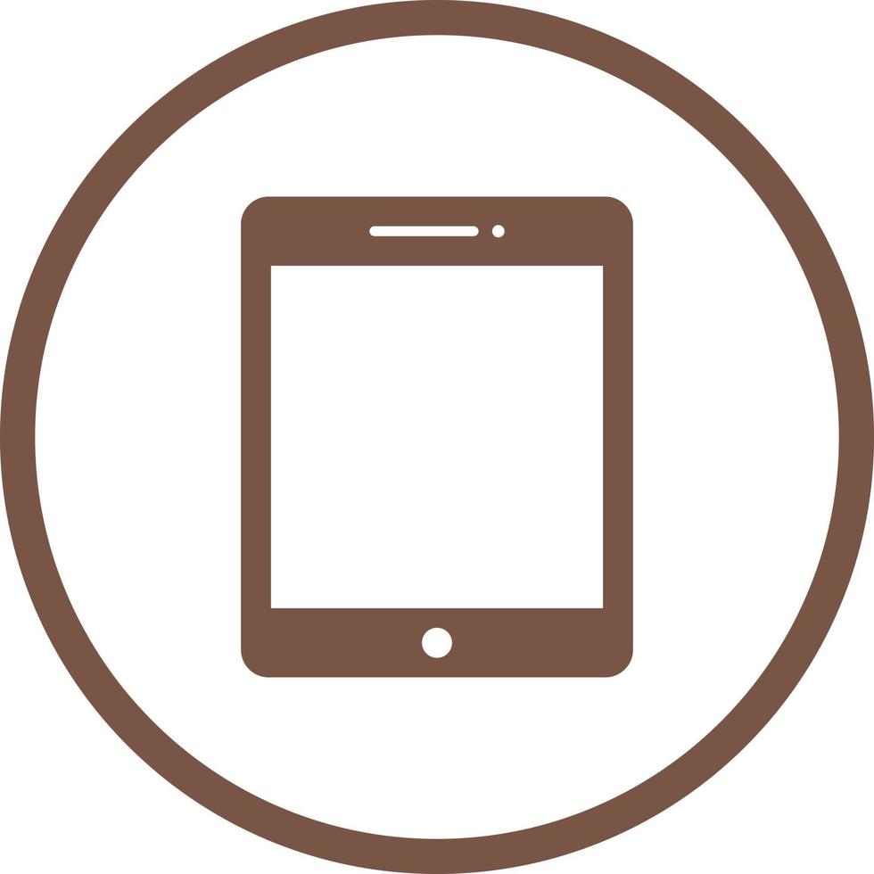 Beautiful Tablet Glyph Vector Icon