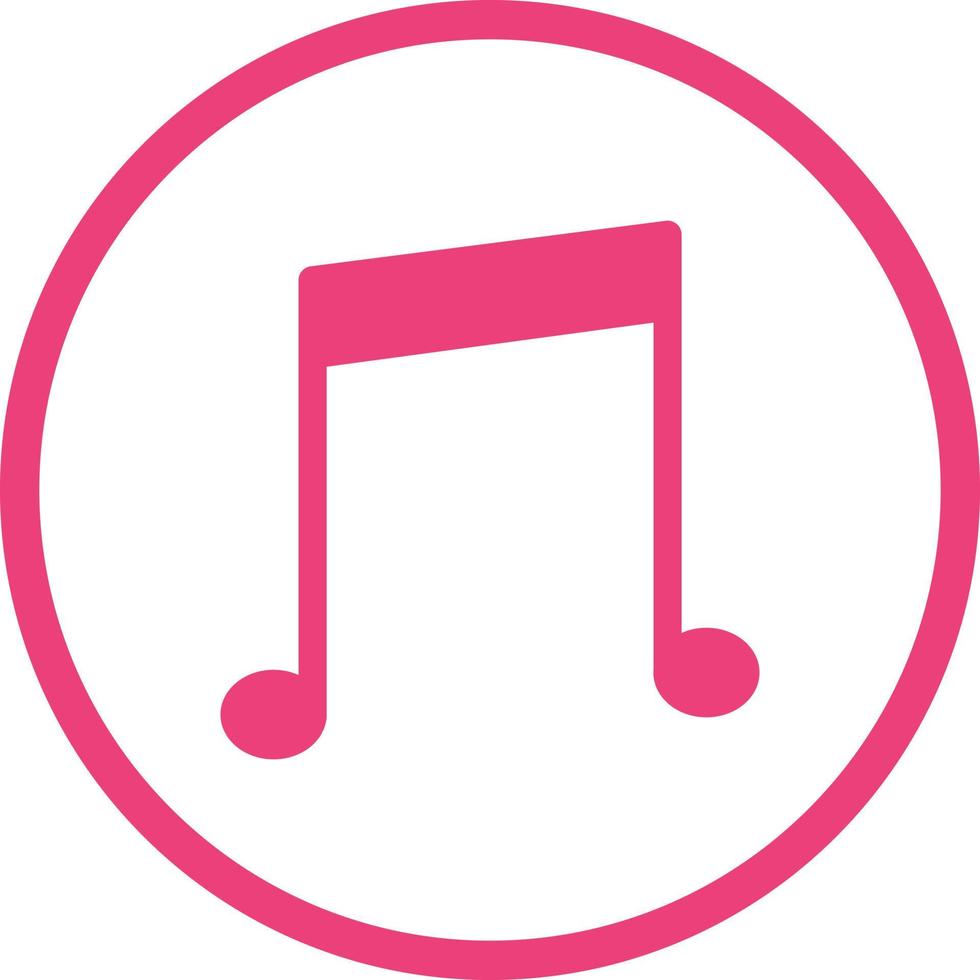 Beautiful Music Glyph Vector Icon