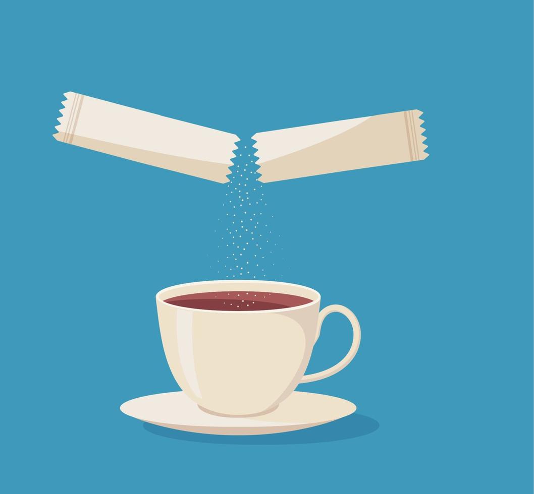 set of simple sugar stick icon. concept of ingredients for cooking and drinking and packaging for fast food. flat trend modern takeaway graphic art design vector