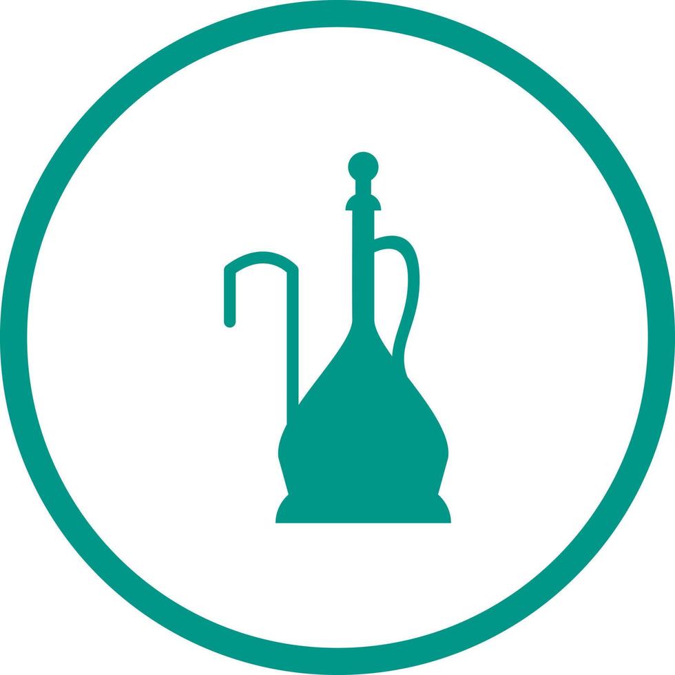 Beautiful Hookah Glyph Vector Icon