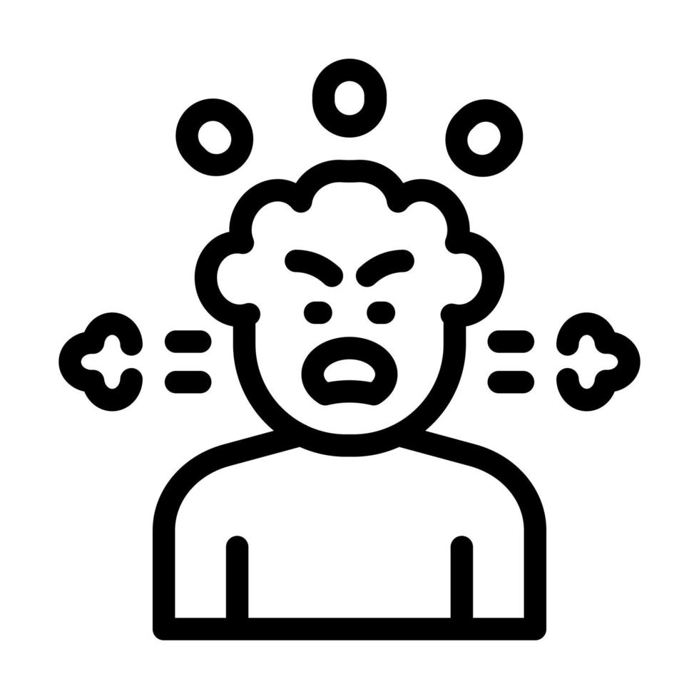 Anger Management Icon Design vector