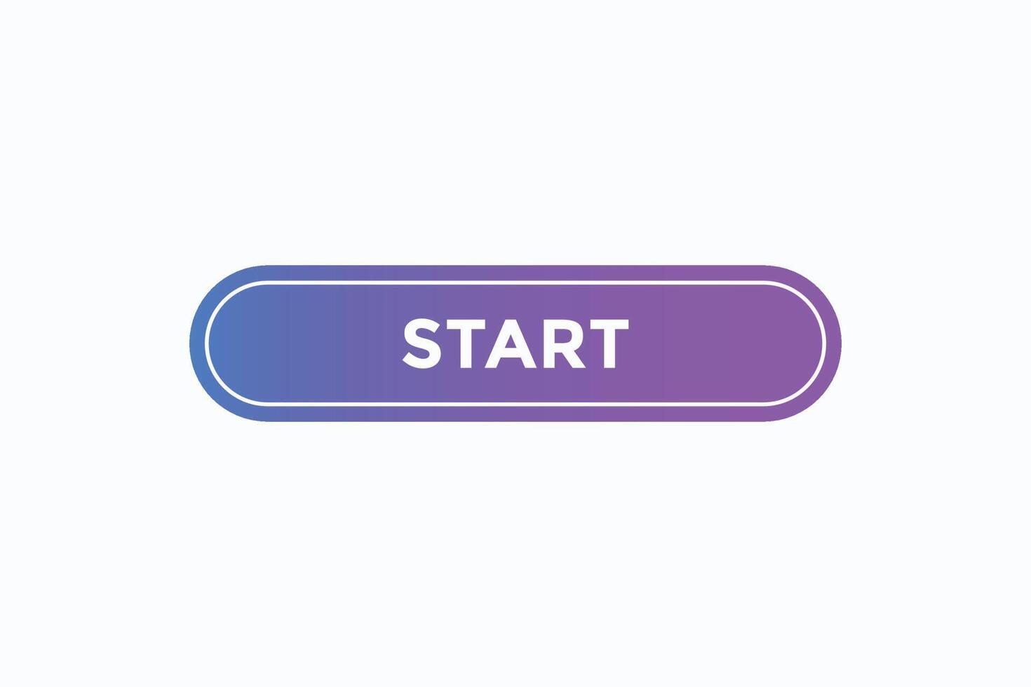 start button vectors.sign label speech bubble start 17121007 Vector Art