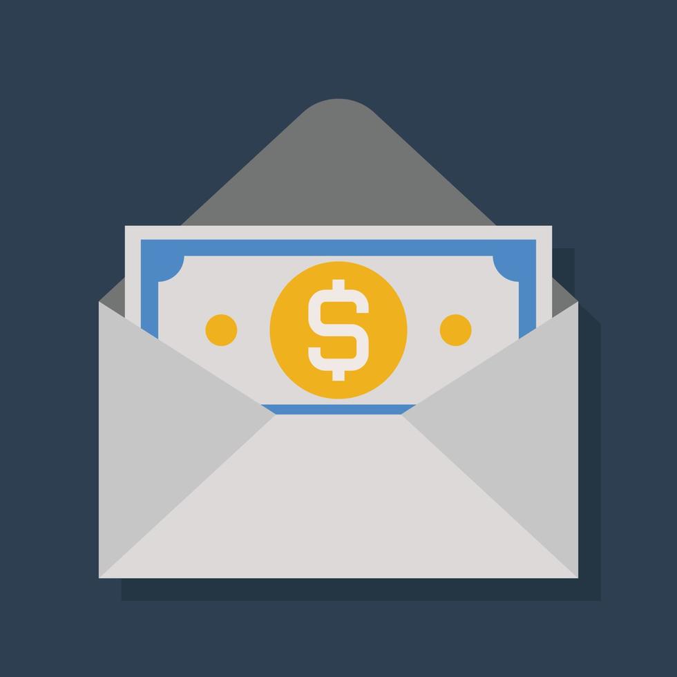 Email - Flat color icon. vector