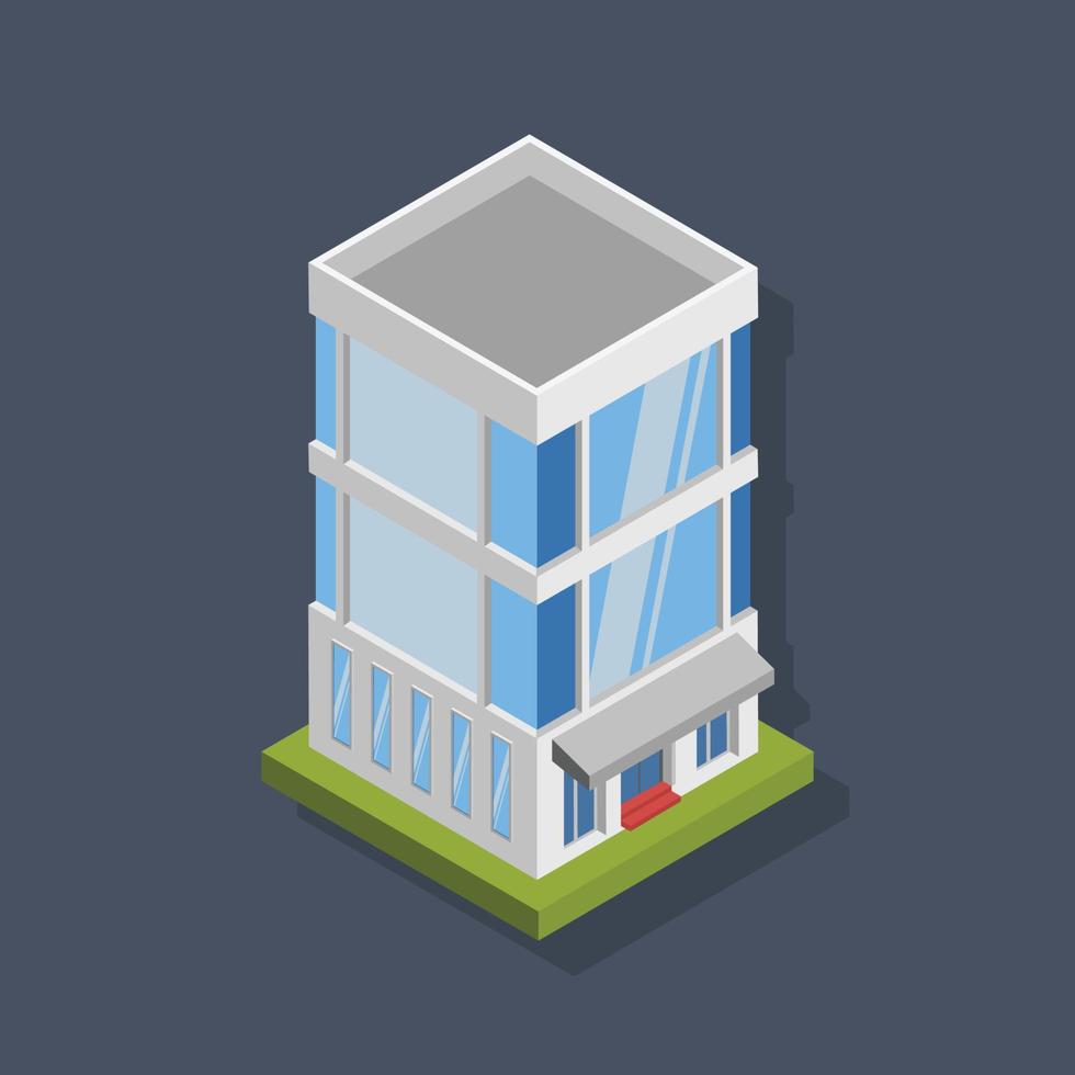 centro comercial - ilustración 3d isométrica. vector