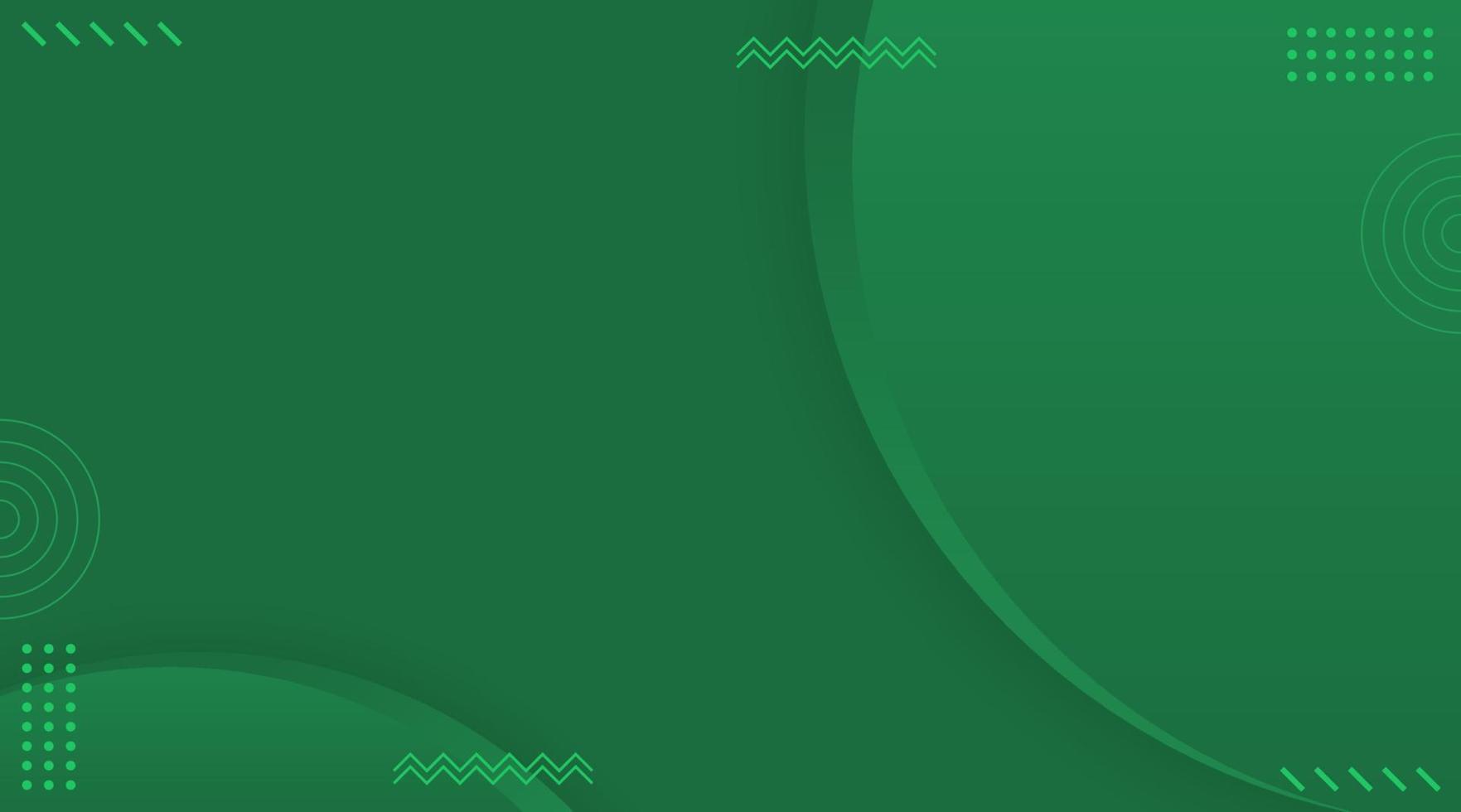 Minimalist Green Banner Background vector