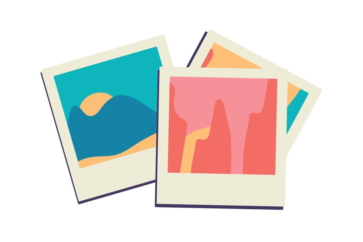 pictures flat icon vector
