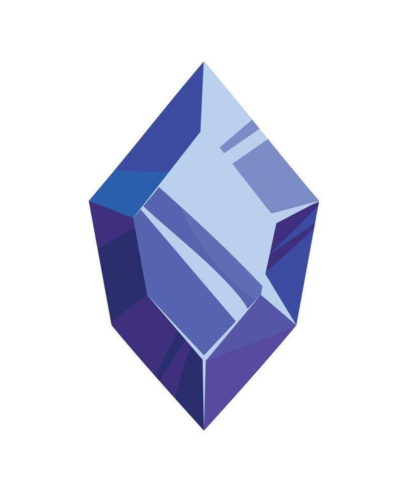 gem on white background vector