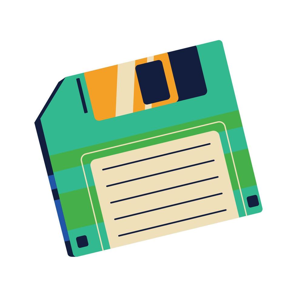 floppy disk 90s pop art vector