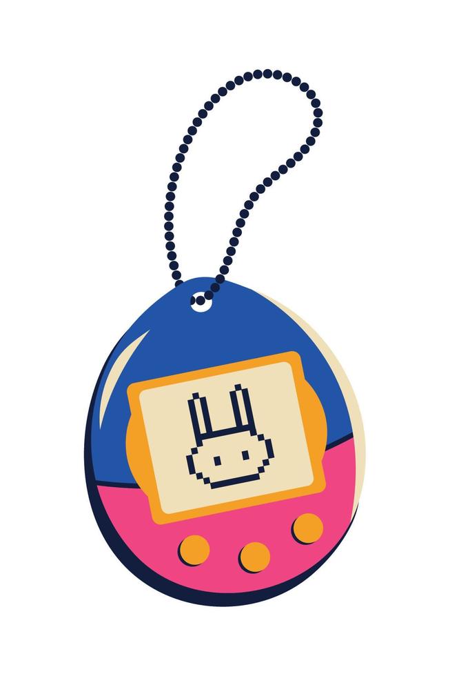 pet toy 90s pop art vector