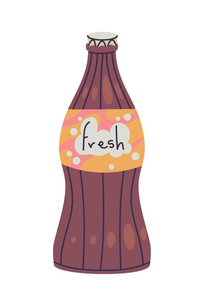 fresh soda bottle vector