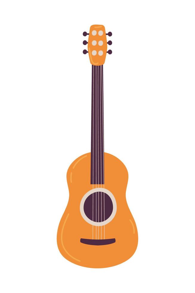 instrumento musical de guitarra vector