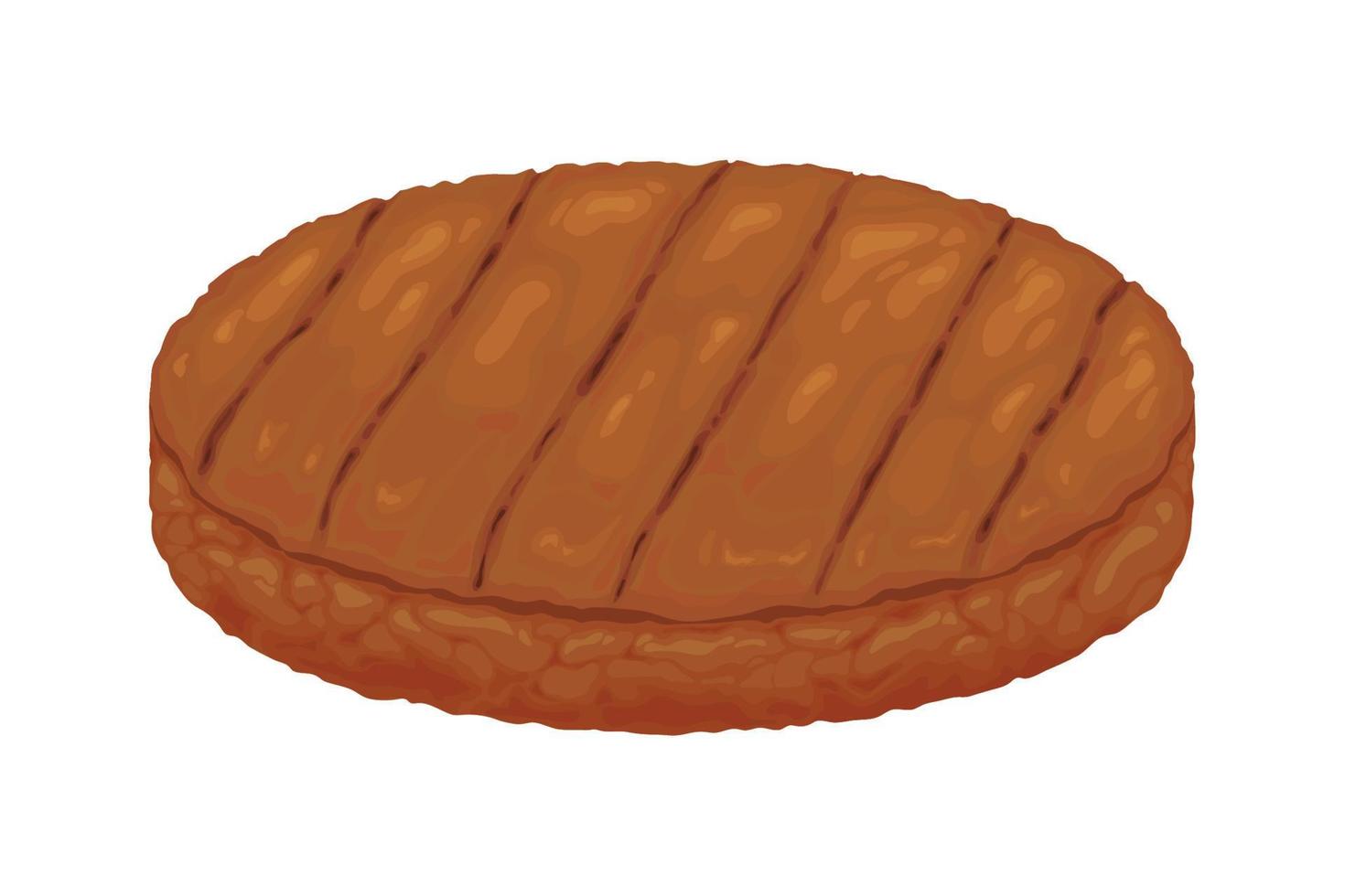 roasted meat icon vector