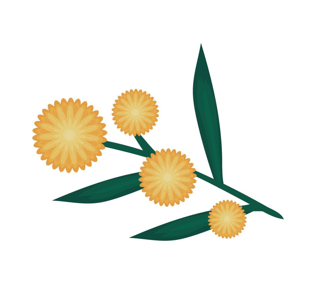 flowers leaf icon vector