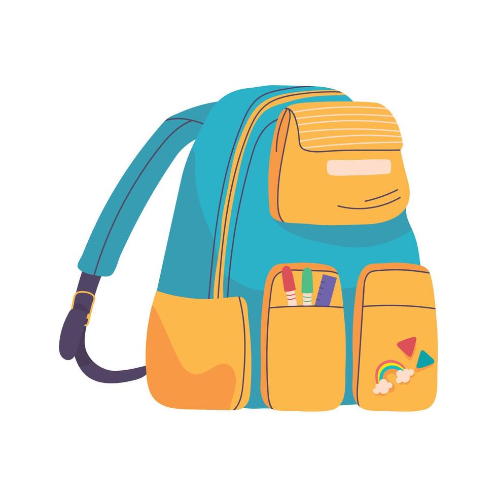 School Bag Schoolbag Vector Art PNG Images