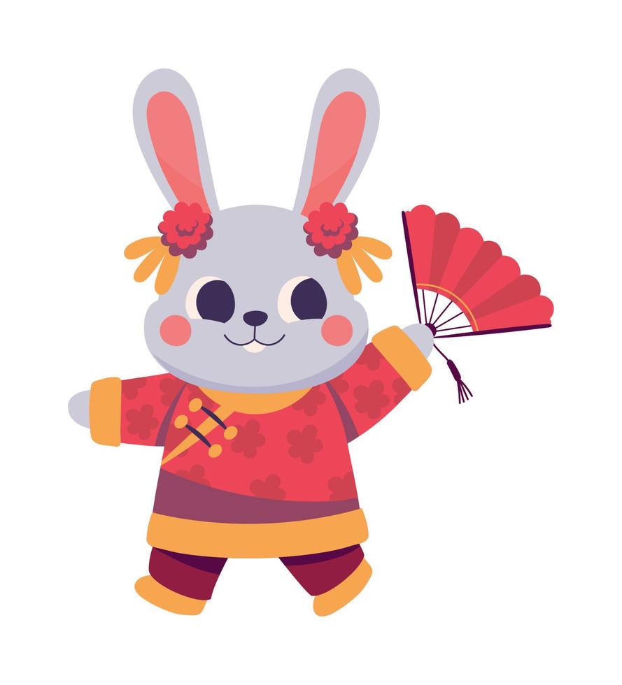 chinese new year rabbit vector