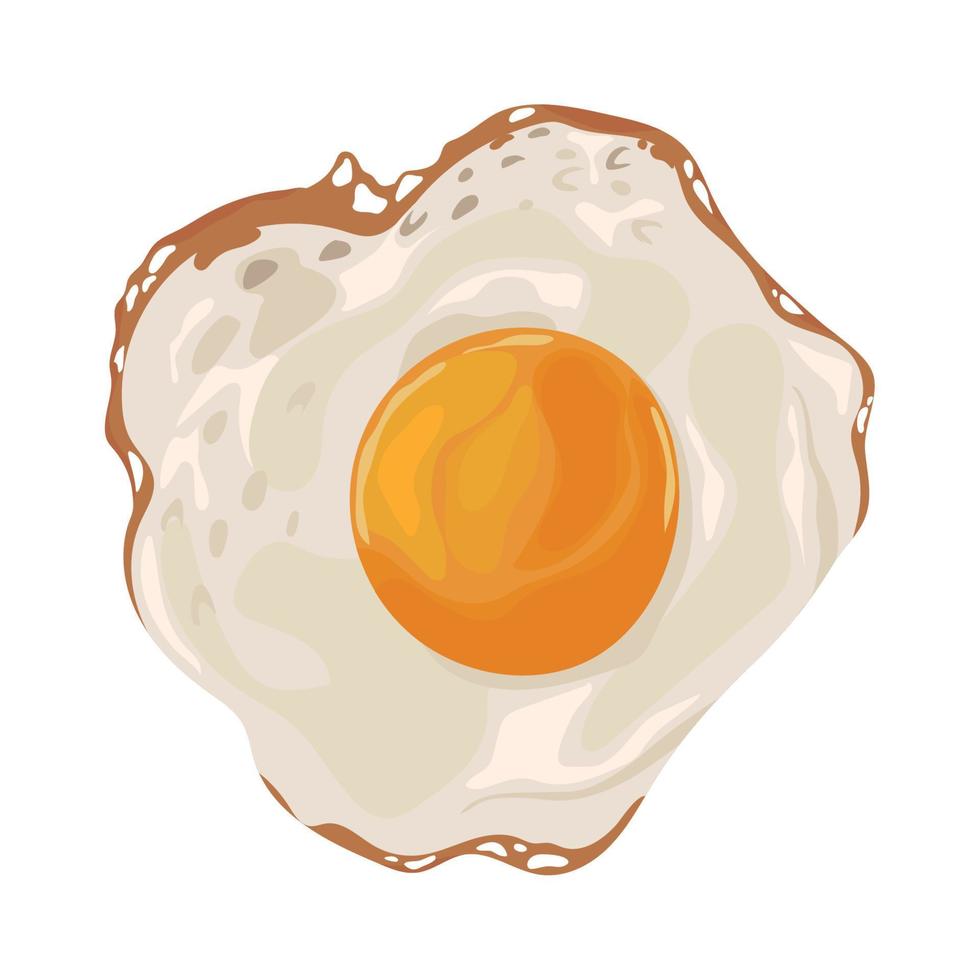 fried egg icon vector