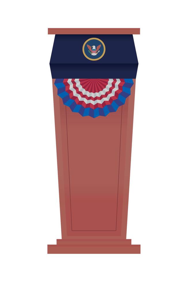 US president podium vector