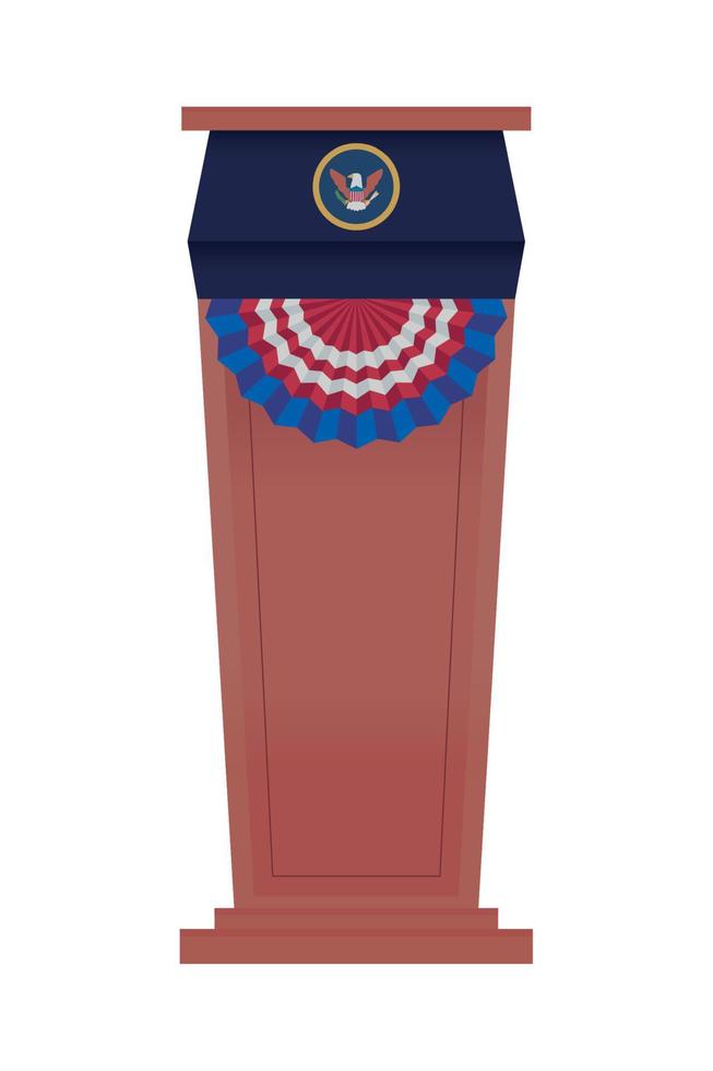 US president podium vector