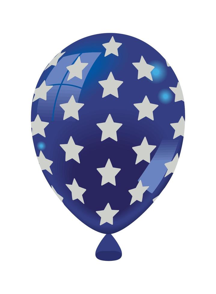 balloon with stars vector