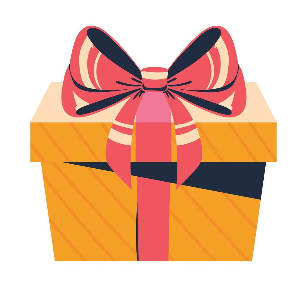 wrapped gift box vector