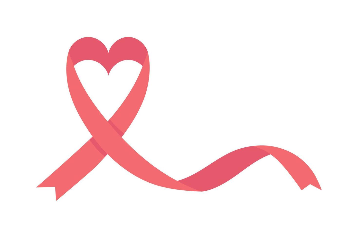 ribbon heart AIDS vector