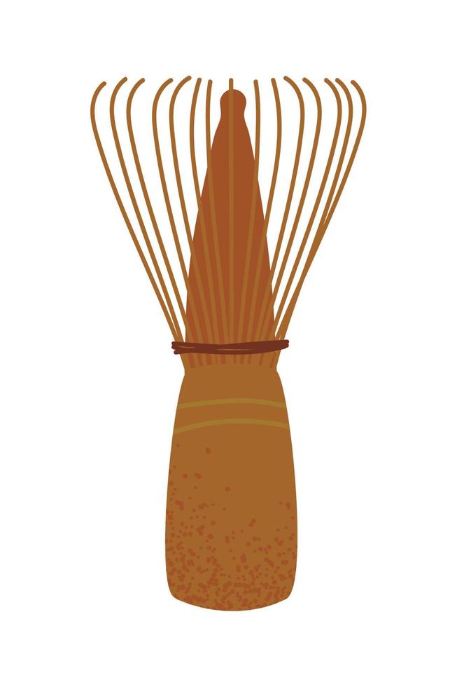 matcha whisk icon vector