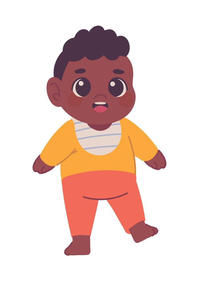 baby learn to walk vector