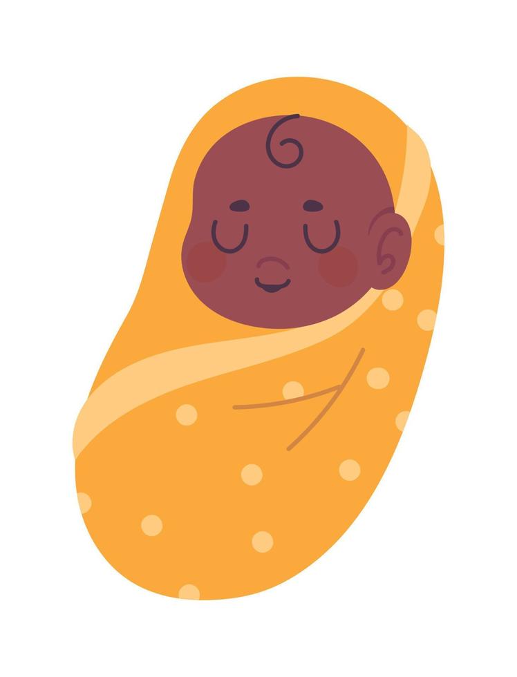 baby boy in blanket vector