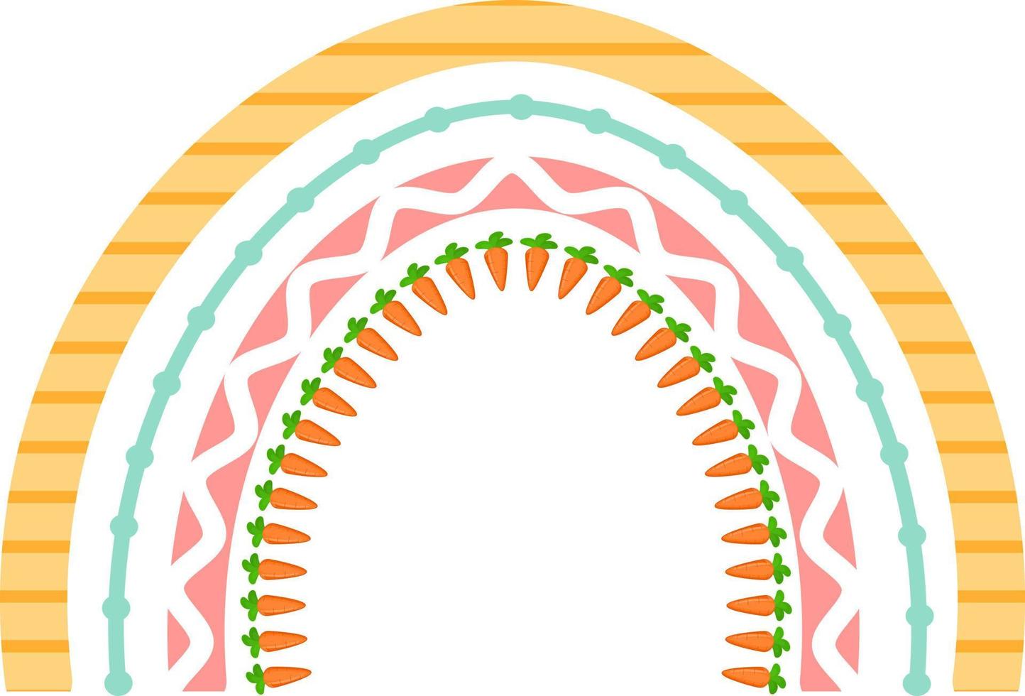 Imágenes Prediseñadas de Pascua del arco iris vector