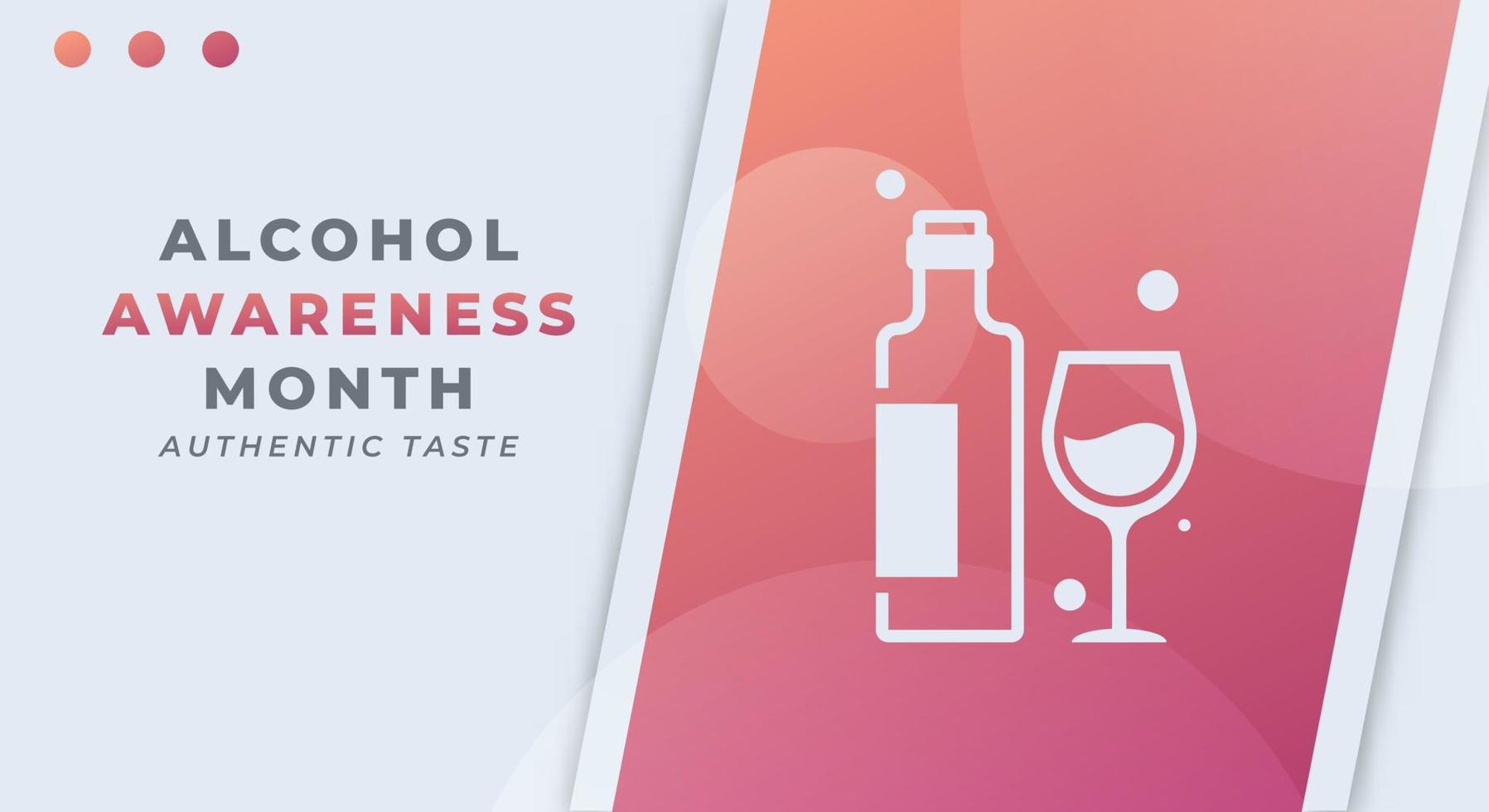 Happy Alcohol Awareness Month Celebration Vector Design Illustration for Background, Poster, Banner, Advertising, Greeting Card