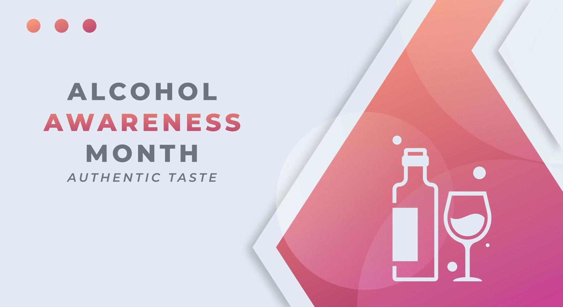 Happy Alcohol Awareness Month Celebration Vector Design Illustration for Background, Poster, Banner, Advertising, Greeting Card