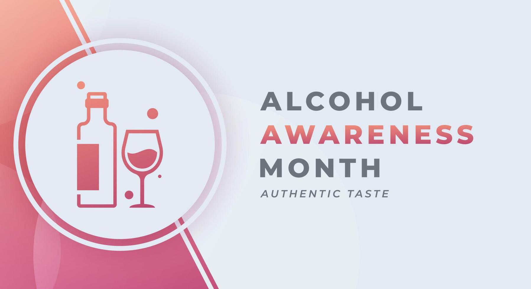 Happy Alcohol Awareness Month Celebration Vector Design Illustration for Background, Poster, Banner, Advertising, Greeting Card