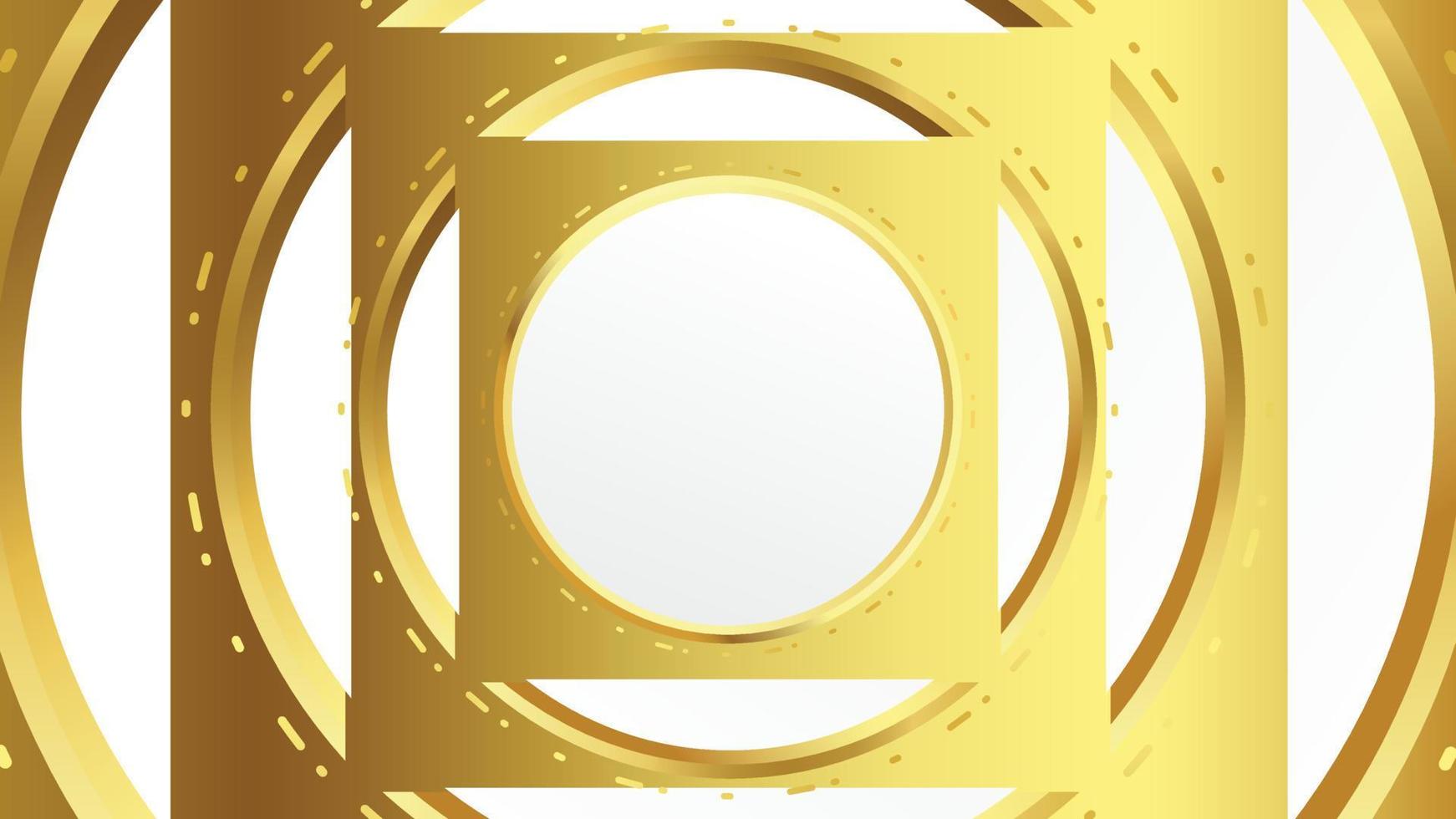 Abstract gold line background vector