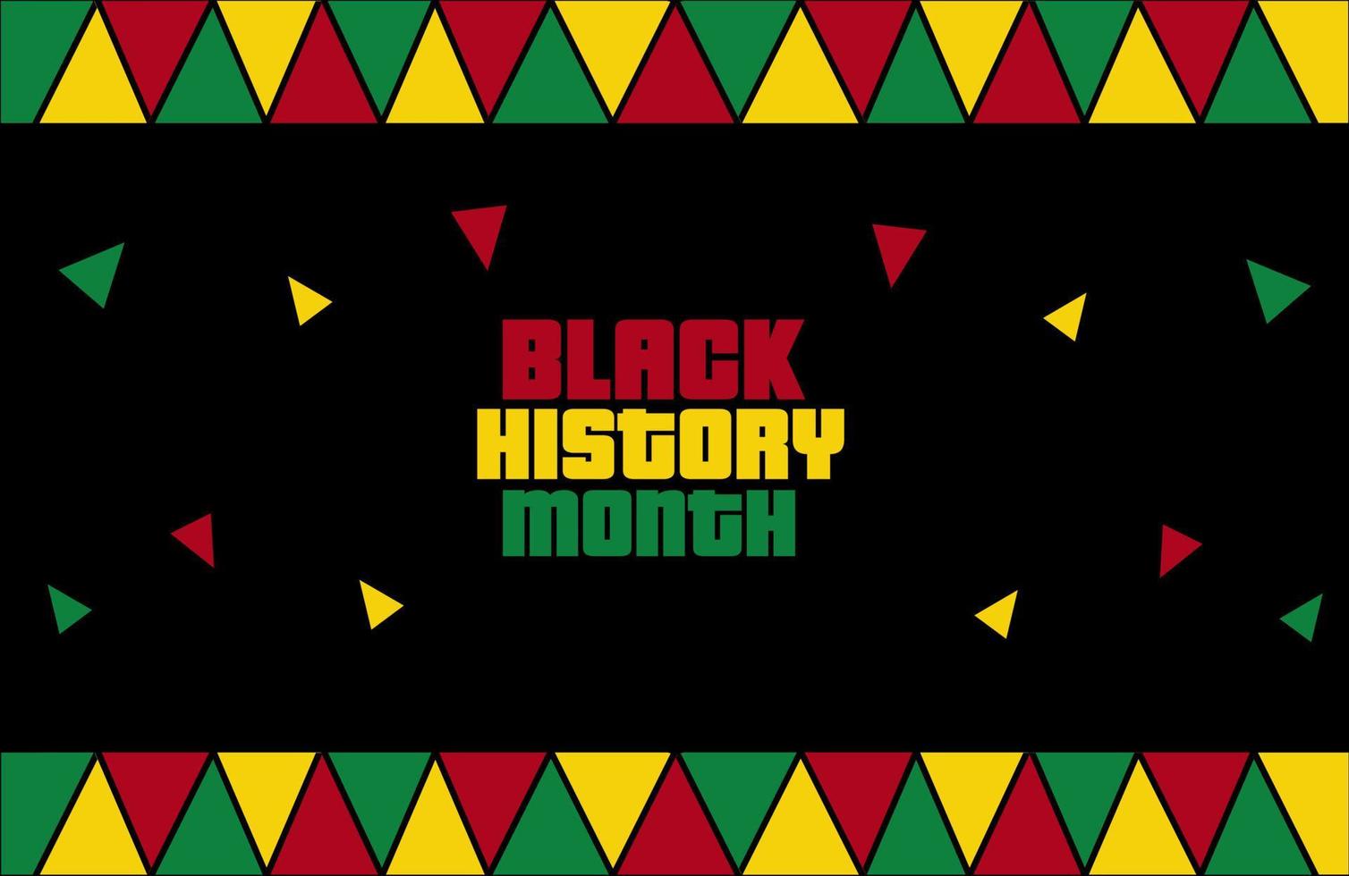 Black history month background banner vector
