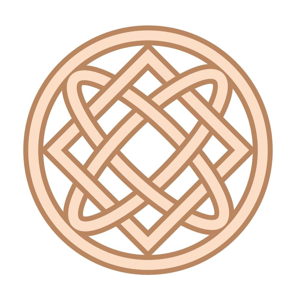 Lada Bogoroditsa. Lada Mother of God, an ancient Slavic symbol, decorated with Scandinavian patterns vector