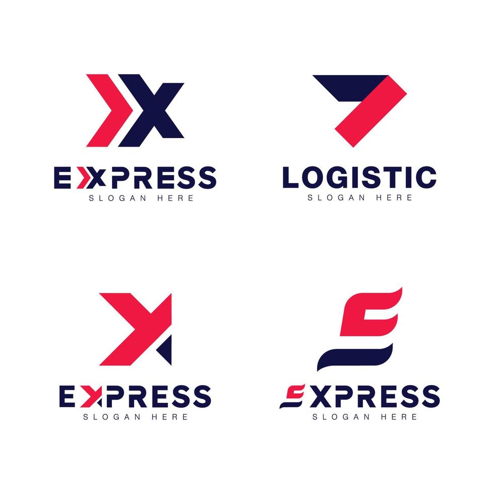 Express logo Vector icon design illustration Template