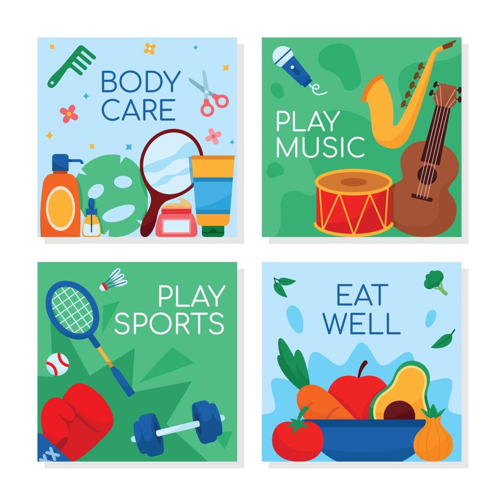Self Care For Mental Health 17123567 Vector Art at Vecteezy