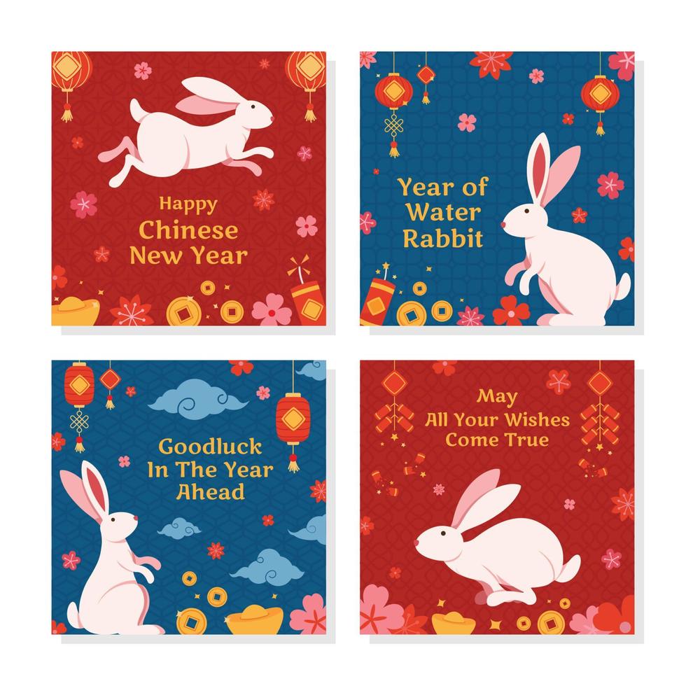 Rabbit Celebrating Chinese New Year vector