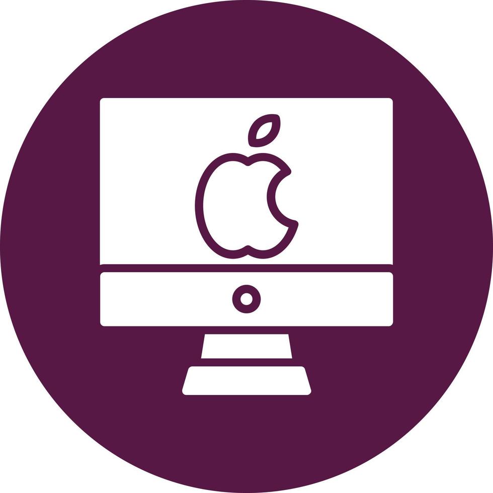 icono de vector de mac