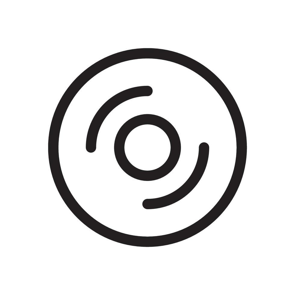 Compact Disc Gramophone Icon vector