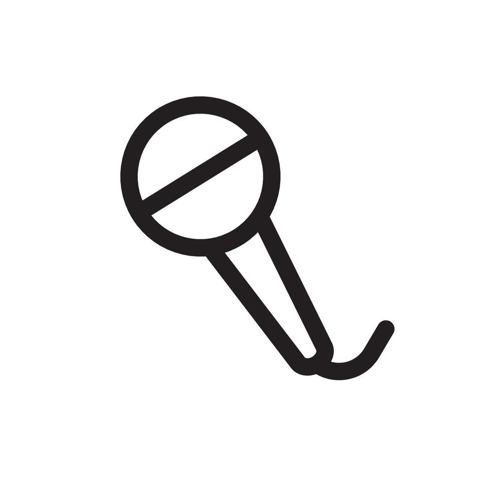 Microphone Icon Outline vector